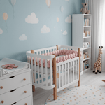 Puderrosa geflochtene Bettumrandung - Vignette | Mon Tour de Lit Tresse