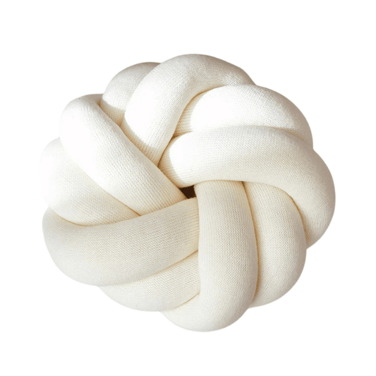 Coussin tréssé blanc