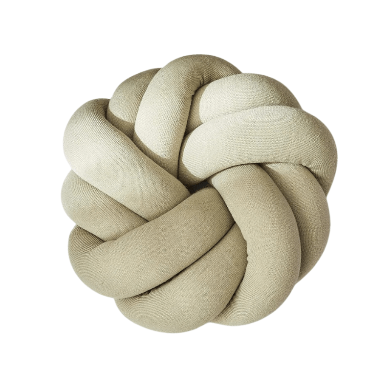 coussin tréssé vert sauge