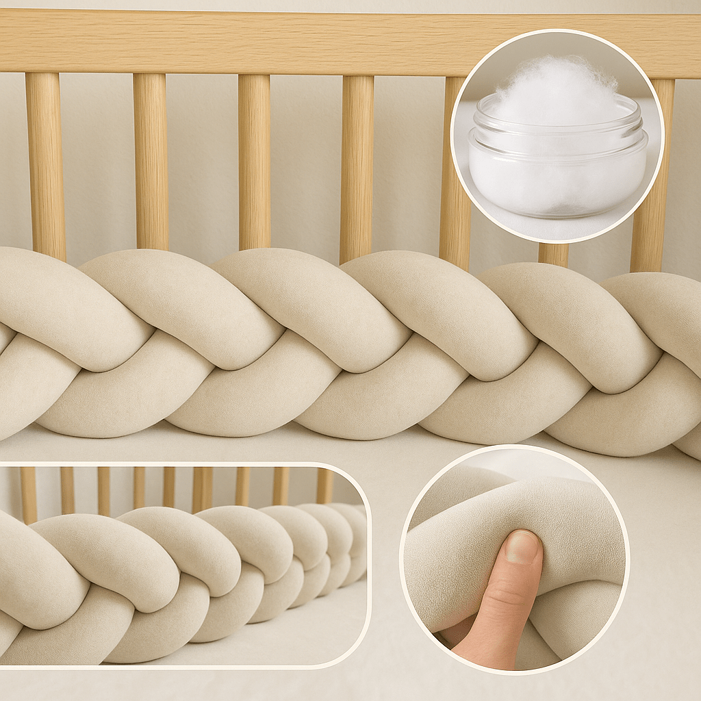 Focus tresse de lit beig
