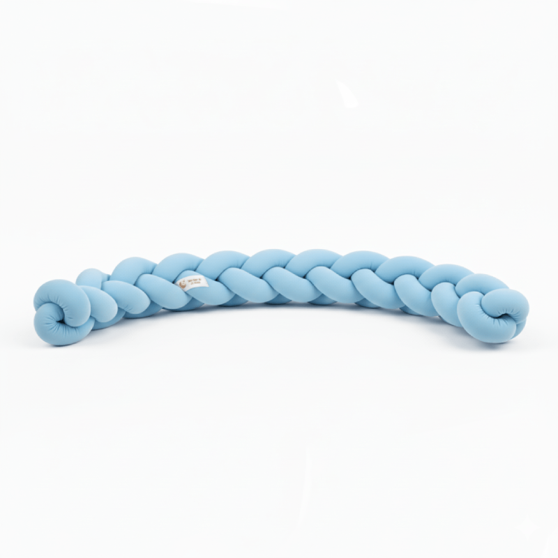 Tresse de lit bleu clair